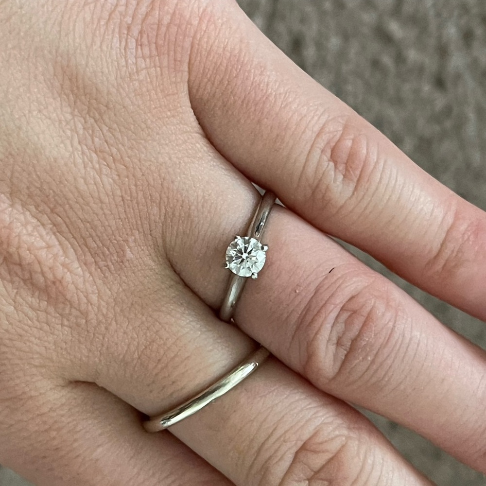 cartier diamond ring size 48 in platinum